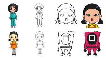 How to draw Squid Game Heroes Plakat