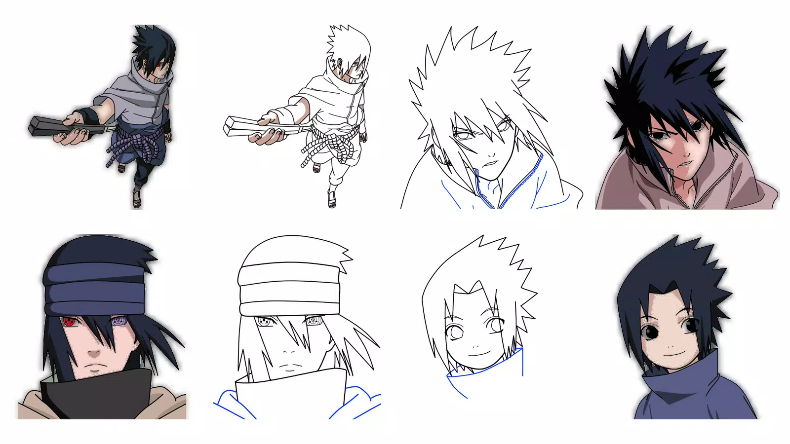 Uchiha Sasuke  Anime character drawing, Naruto sketch drawing