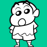 How to draw Shin Chan family icon
