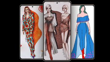 Draw Fashion Clothes Affiche