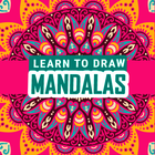 Mandala-kunst tekenen-icoon