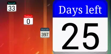 Tage vorher countdown widget
