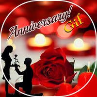 Happy Anniversary GIF images الملصق