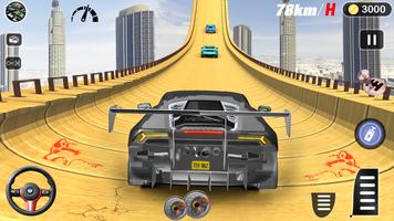 3D Mega ramp car stunt games poster