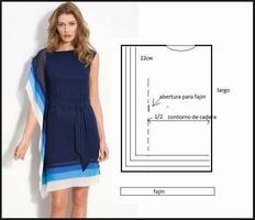 Learn measure-cut-sew dress patterns syot layar 2