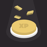 Level Up Button Gold icon
