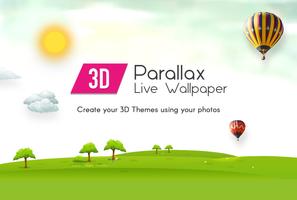 3D Parallax Wallpaper Affiche