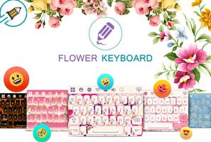 Flowers Keyboard Affiche