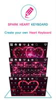 Sparkling Heart Keyboard capture d'écran 1