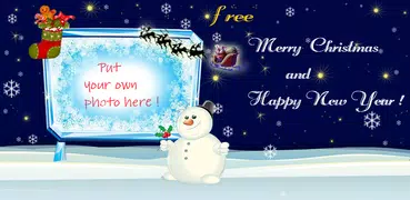 Christmas Card Wallpaper with Photo