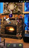 Christmas Fireplace Lwp Deluxe الملصق