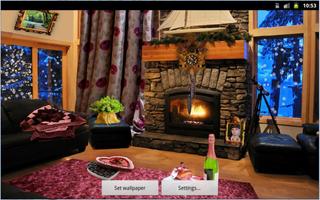 Romantic Fireplace Live Wallpaper 포스터