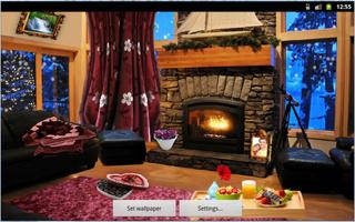 Romantic Fireplace Live Wallpaper تصوير الشاشة 1