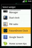 FutureDrone Clock Widget capture d'écran 3