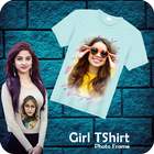 Girl T Shirt Photo Frame icône