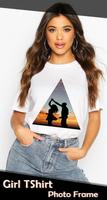Girl T Shirt Photo Frame Affiche