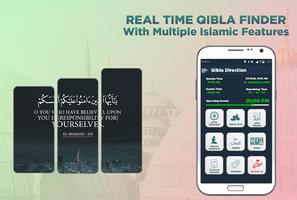 1 Schermata Qibla Direction & Salah times