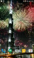 Dubai Fireworks Live Wallpaper capture d'écran 1