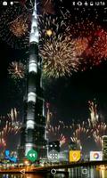 Dubai Fireworks Live Wallpaper capture d'écran 2
