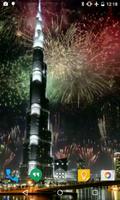 Dubai Fireworks Live Wallpaper capture d'écran 3