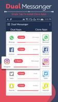 Messenger Parallel Dual App - Dual Space ポスター