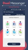 Messenger Parallel Dual App - Dual Space اسکرین شاٹ 2