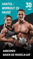 Hantel-Workout zu Hause Plakat