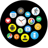 Bubble Cloud Wear OS Launcher أيقونة