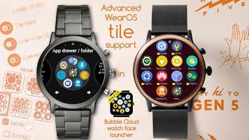 Bubble Cloud Wear OS Launcher capture d'écran 1