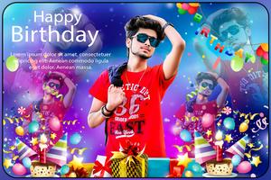 Happy birthday Photo Blender poster