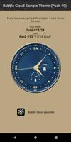 Watch Face Theme Bubble Cloud captura de pantalla 2