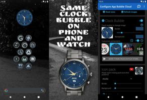 Watch Face Theme Bubble Cloud تصوير الشاشة 1