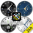 12/24h Analog Watch Face Pack icono