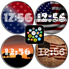 USA Flags watchface theme pack icône