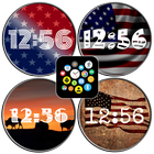 USA Flags watchface theme pack icono