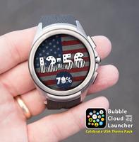 Poster USA Flags watchface theme pack
