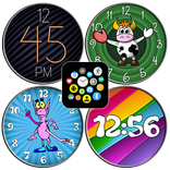 Playful watch face theme pack