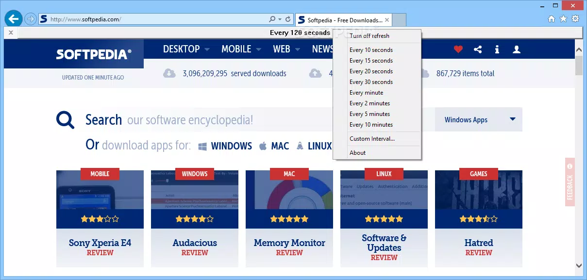 AutoRefresher for IE