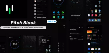 Pitch Black EMUI 5/8/10 Theme