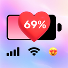 Love Emoji Battery: Status Bar アイコン