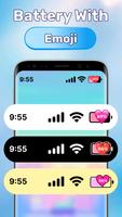 Love Emoji Battery: Status Bar ポスター