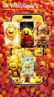 Emoji smiley face wallpapers Plakat