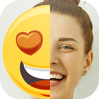 Emoji remove from photo prank icon