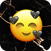 sad girly Emoji Background icône