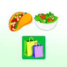 Emoji Grocery Shopping List-icoon