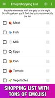 Emoji Grocery Shopping List poster