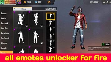 پوستر ffemote unlock emote for fire