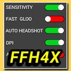 ffh4x mod menu ff hack أيقونة