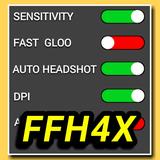 ffh4x mod menu ff hack ไอคอน