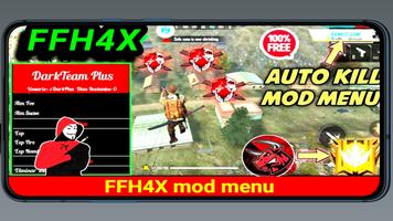 برنامه‌نما ffh4x mod menu ff hack عکس از صفحه